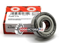 FAG 6200 ZZ C3 DEEP GROOVE BALL BEARING, METAL SHIELDED 10x30x9 mm