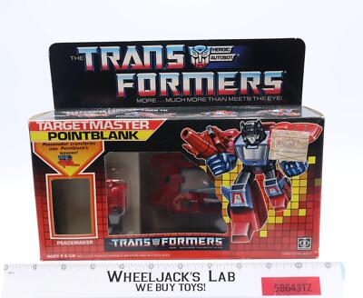 Targetmaster Pointblank 1987 G1 Transformers Hasbro Vintage Action Figure MISB