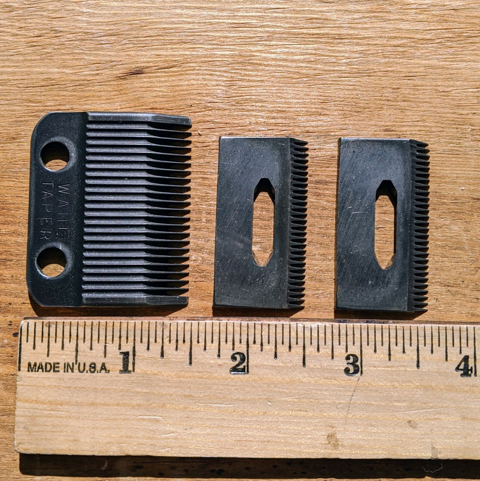 3 Hair Clipper Attachments 1 Marked Wahl Taper Shave Vanity Barber Salon Parts