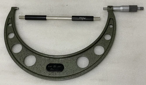 MITUTOYO .001 MECHANICAL EXTERNAL MICROMETER 9"-10" 167-149 CALIBRATION TOOL