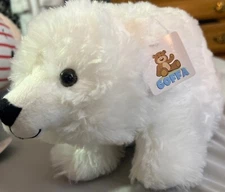 NEW RARE GOFFA POLAR BEAR PLUSH STUFFED ANIMAL SUPER SOFT TOY!