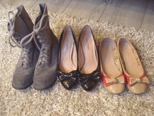 LOT DE CHAUSSURES ESCARPINS BOTTINES BALLERINES TAILLE 38 39