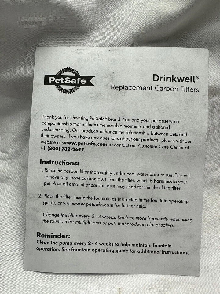 Paquete de 12 filtros de carbono de repuesto para fuente de agua PetSafe Drinkwell Foto 3 de 4