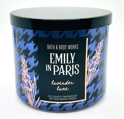 Bath & Body Works EMILY IN PARIS Lavender Luxe Large 3 Wick