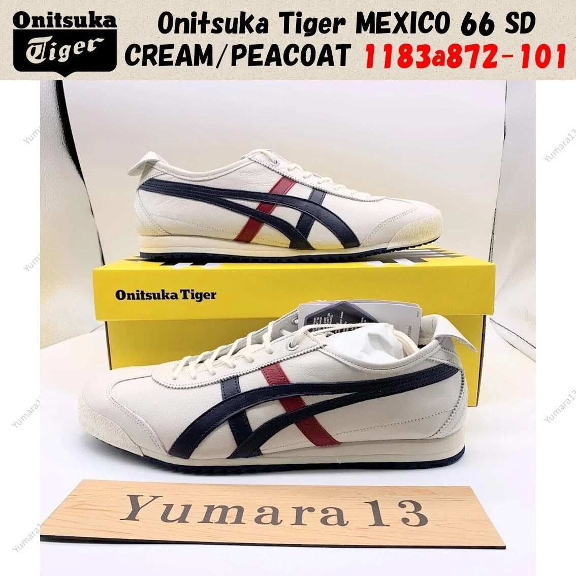 Onitsuka Tiger MEXICO 66 SD CREAM/PEACOAT 1183a872-101 Unisex Size
