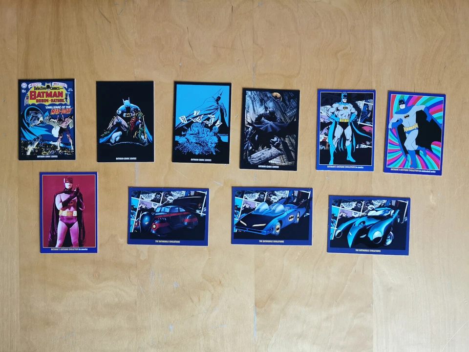 Lot de 10 cartes Panini Batman 80th Anniversary - Photo 1/1