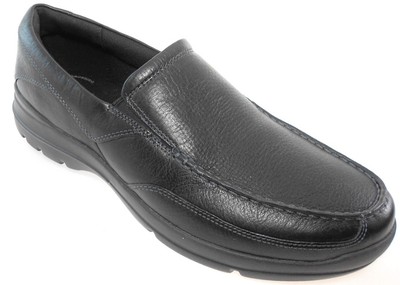 rockport black slip on shoes