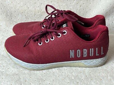NoBull Diamond Knit Mesh Runners Maroon Gum Bottom Trainer Shoe Men’s Size 12 Nobull mens shoes red - Gem main image 2
