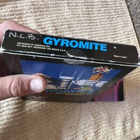 Gyromite Matte Sticker Seal 1st Print Nintendo NES Test Market Black Box RARE