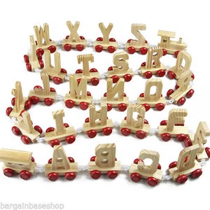 personalised wooden name train