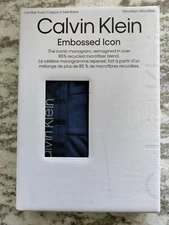 Calvin Klein Embossed Icon Low Rise Trunk Microfiber XLarge MINT FREE SHIPPING!