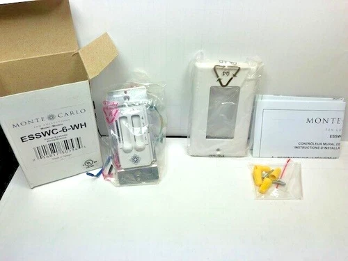 Monte Carlo Fan Company 4 Speed Dimmer Wall Control, White - ESSWC-6-WH - Picture 13 of 13