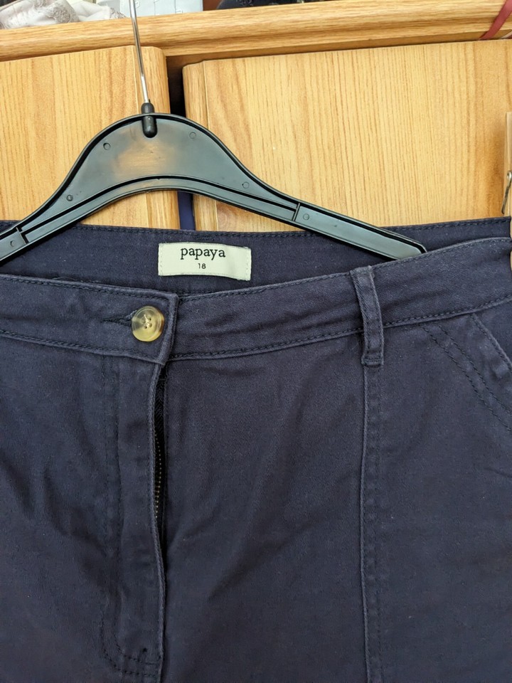 Womens Cropped Trousers Size 18 eBay