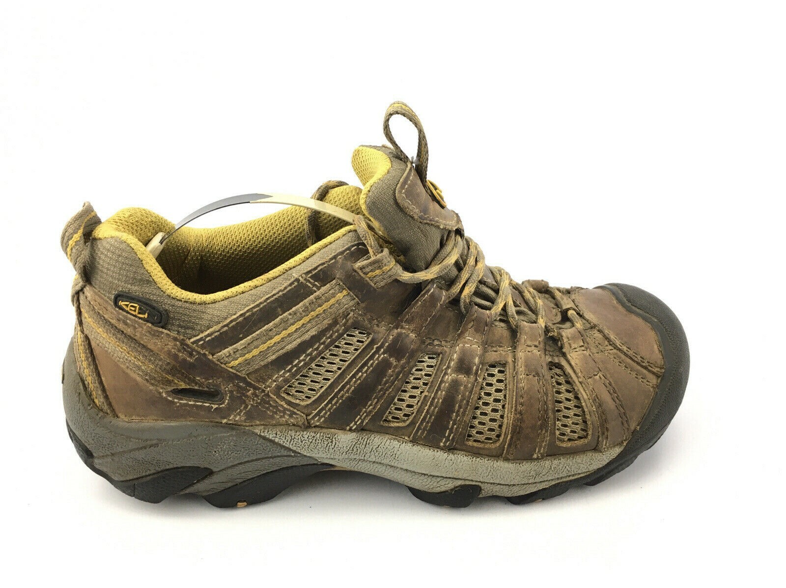 Scarpa da trekking Keen Voyageur 1012251 marrone impermeabile in pelle con pizzo da donna taglia 8 5 US