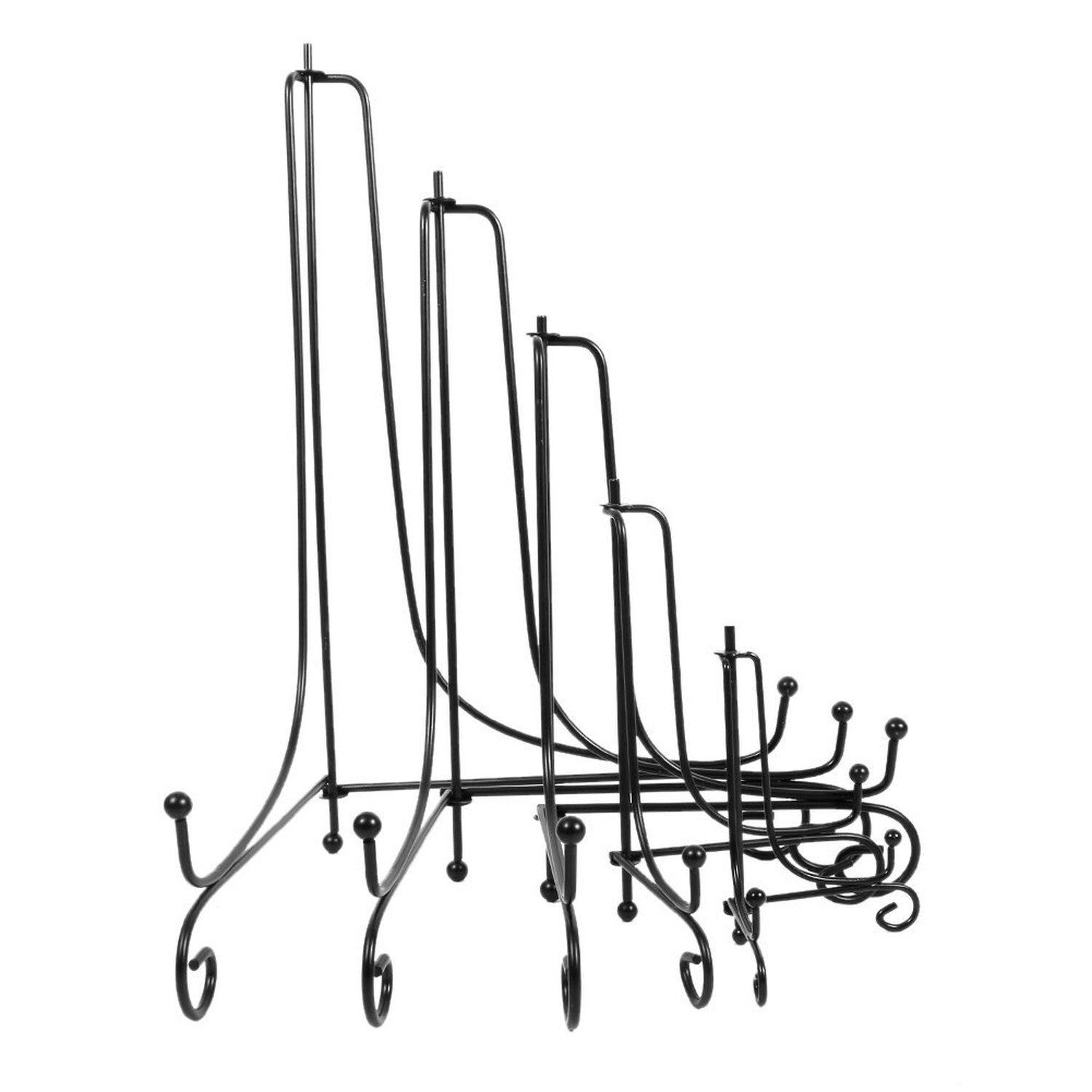 Health Gear 1 pcs 4" - 12" Black Plate Stands for Display for Bowls, Plate Ho...