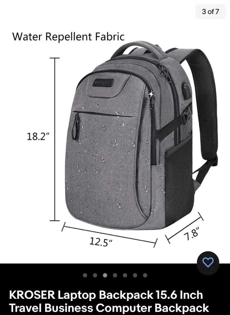 Business top computer backpack