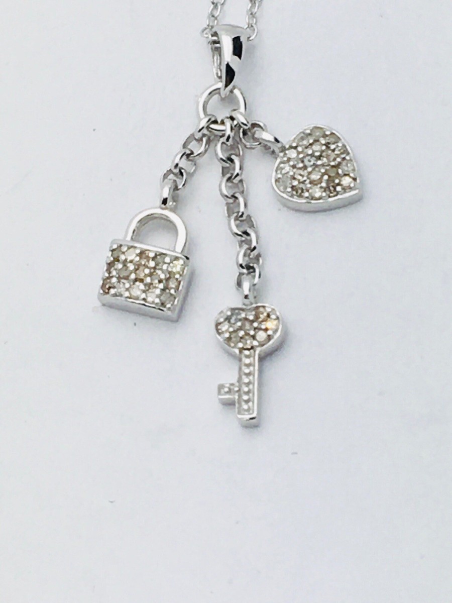 ★NOONOO FINGERS★ 925silver heart lock silver necklace HEART LOCK SILVER NECKLACE - NOONOO FINGERS
