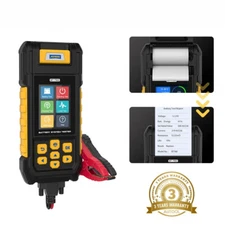 Car Battery Tester with Thermal Printer Auto Battery Cranking Charging Load Test
