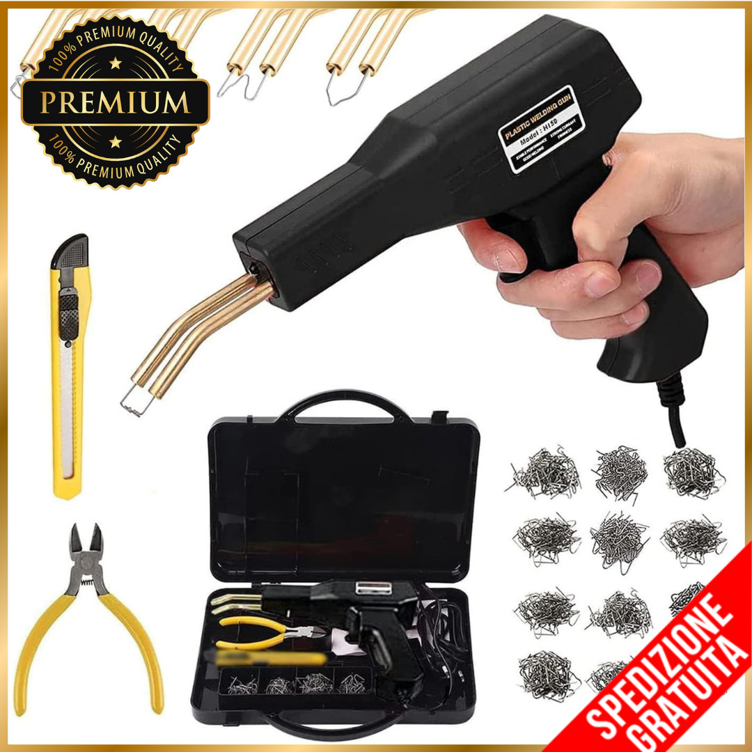 Kit Riparazione Plastica Auto 150W: Saldatore Veloce per Carrozzeria DIY