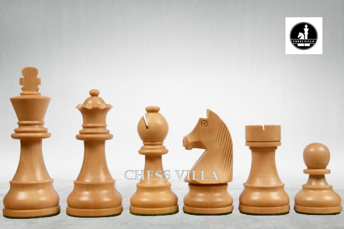 3.75″ Classic Tournament Wooden Chess Pieces Only Set – Golden Rosewood