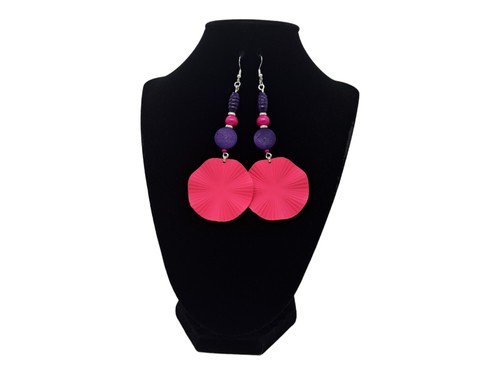 Summer Pink Wooden Jewelry Set - Picture 5 of 8