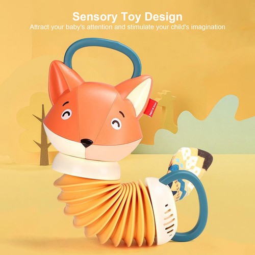 Fox Accordion Cartoon Baby Soft Fox Accordion Toy Baby Early Education Music NY9 - Picture 13 of 22