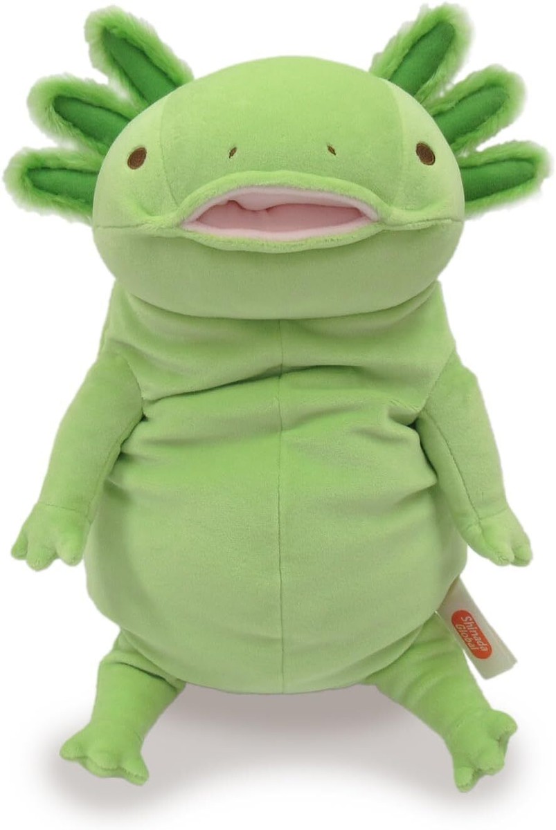 Shinada Global Mochiupa Axolotl Plush Maccha Green L 30cm Mochi