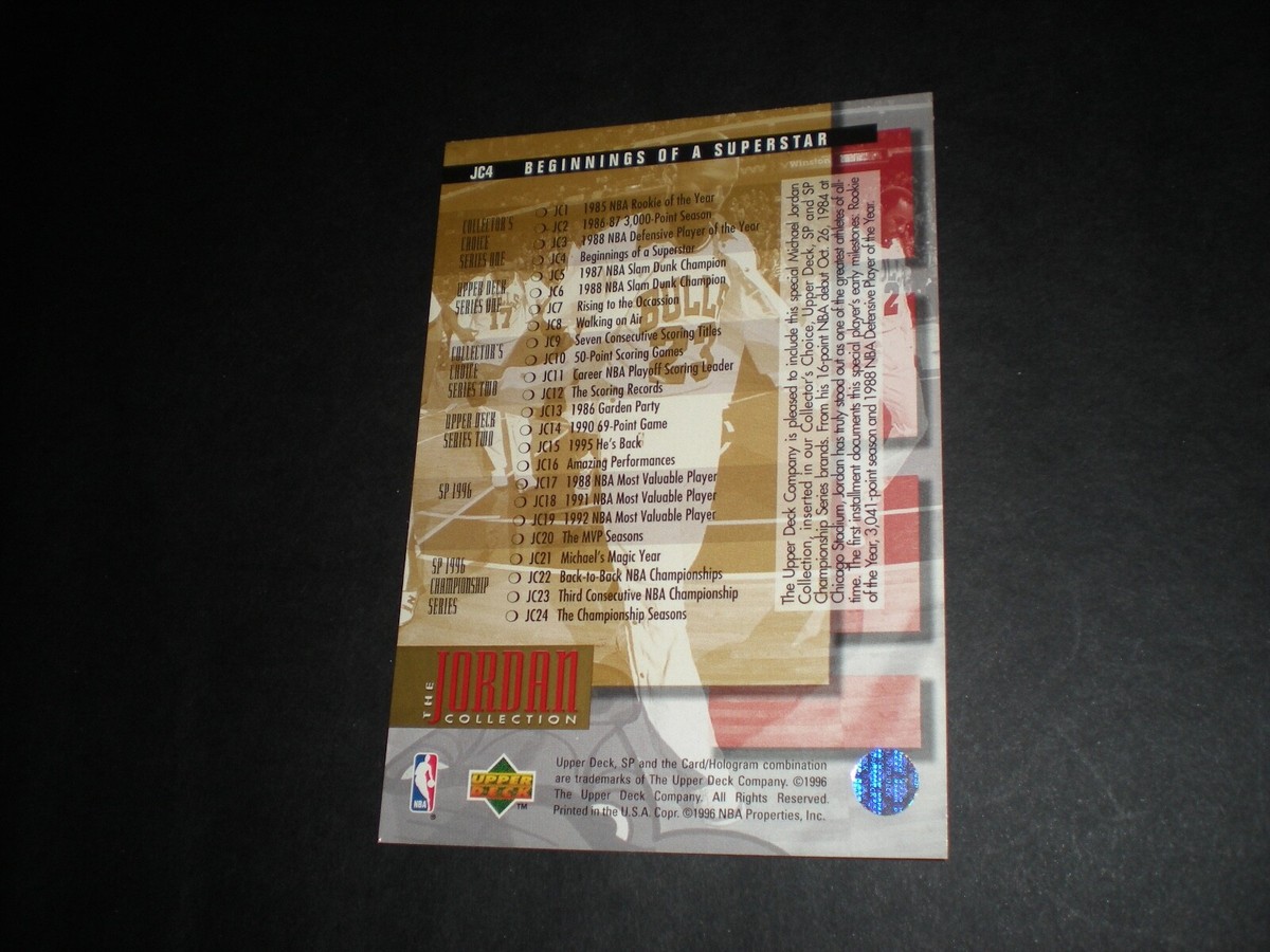 1996 NBA Upper Deck Michael Jordan 1996 NBA Upper Deck Michael Jordan