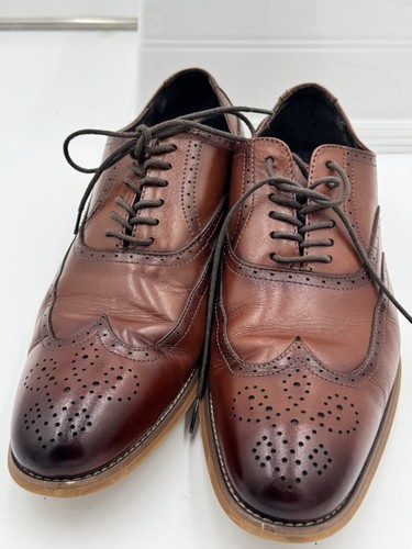 Stacy Adams Dickinson Cap Toe Oxford 25066-221 Cognac 9.5M Men's Dress Shoes - Bild 5 von 12