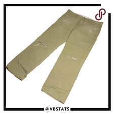 AG Adriano Goldschmied Womens Distressed Ex-Boyfriend Khaki Crop Pants Tan Sz 25