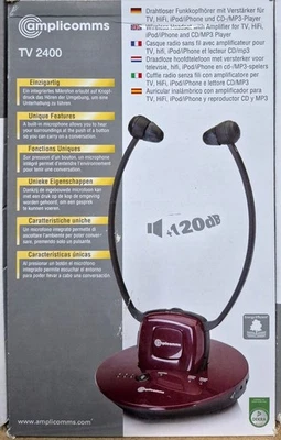 AMPLICOMMS TV 2400 Drahtloser Kopfhörer