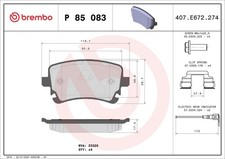 BREMBO Bremsbelagsatz Scheibenbremse PRIME P 85 083 für T6 VW T5 TRANSPORTER 2E3