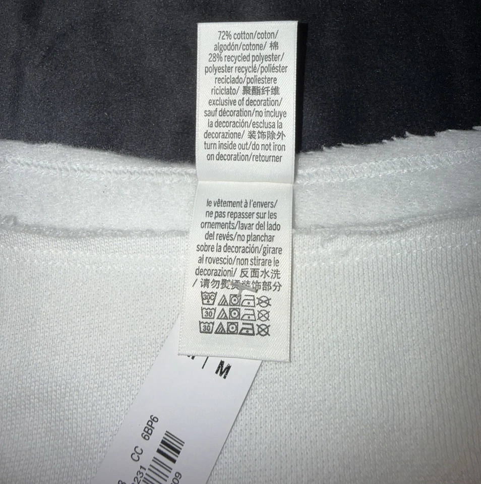 Victoria's Secret розовый LS Med укороченный с рукав белый/синий толстовка с Ярлыками - Изображение 2 из 4