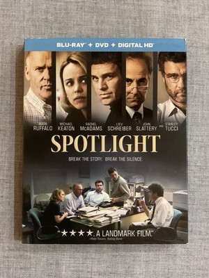 Spotlight Blu-ray DVD Digital HD Slipcover 2015 Mark Ruffalo Michael Keaton