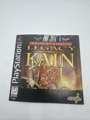 Blood Omen Legacy of Kain Playstation One PS1 Instruction Manual Only No Game