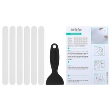 6 Pack Bathtub Non Slip Stickers 7.87x0.79 Inch, Clear