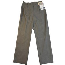 Vintage Liz Claiborne Lizsport Kylie Gray Pleated Dress Pants Womens 8 NWT Lined