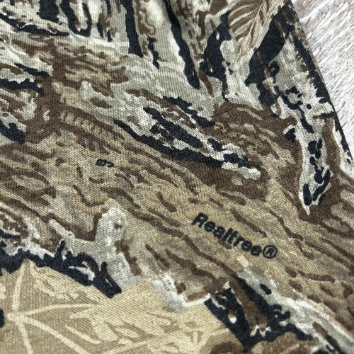 Vintage Real Tree Camo Long Sleeve Pullover Shirt Mens 3XL USA Hardwoods Oak - Picture 5 of 14