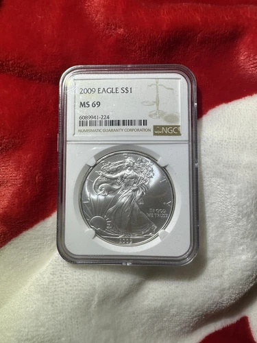 2009 American Silver Eagle 1 oz .999 NGC MS69