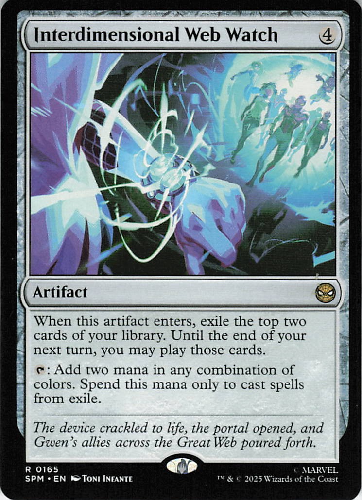 Interdimensional Web Watch Foil R Prerelease Cards 165 NM Toni Infante