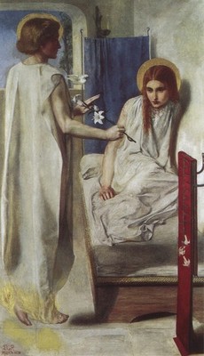 337 Dante Gabriel Rossetti Ecce Ancilla Domini 1849 50 Vintage Kunstdruck Poster