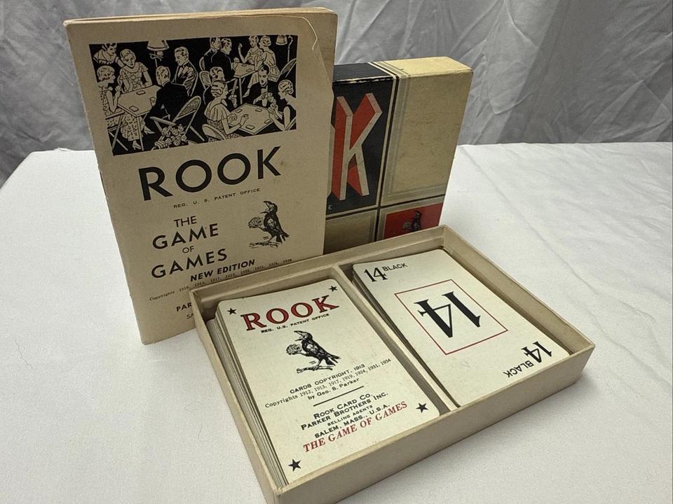 Parker Brothers 1943 Vintage Rook Card Game Set W/Instructions - Image 3 of 4