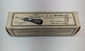 Vintage C. A. Myers Co. Famous Lock Stitch Combination Sewing Awl in Box