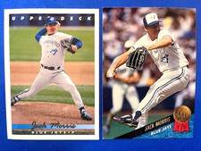 Jack Morris 1993 Upper Deck & 1993 Leaf Baseball - Blue Jays