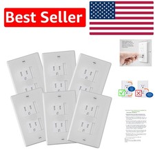 Child Safety Outlets: 6-Pack Self-Closing Decorator Covers for Easy Installation