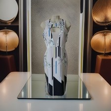 New Next Size 10 Tall Blush Floral Fitted Bodycon Dress Cocktail Evening