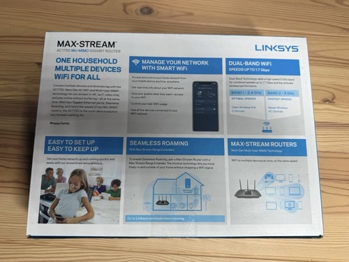 Routeur Gigabit Wifi double bande Linksys EA7300 Max-Stream AC1750 MU-MIMO - Photo 3/7