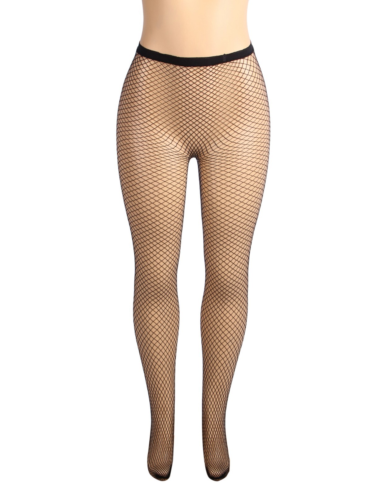 SALES Black Fishnet Pantyhose Tights Fit UK Size 12/14/16 RRP £10 image 4