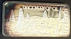 TONED America's Greatest Events Discovery of Oil 1oz .999 Fine Silver Art Bar