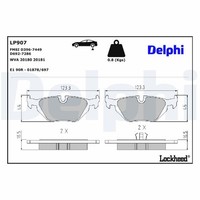 Delphi Bremsbelagsatz, Scheibenbremse LP907 FüR Bmw